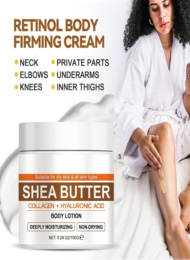 Grospe Shea Body Butter for Dry, Extremely Dry, Sensitive Skin,Body Cream with Marine Collagen, Shea Butter & Argan Oil for Women & Men - Image 2